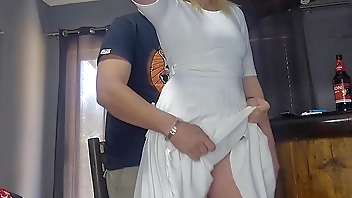 My stepsister spreading her legs so she can be fild with cock