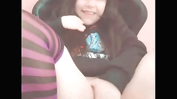 Cute petite horny teen masturbating virgin pussy - Hana Lily