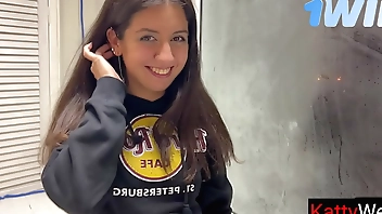 Girl cheating on her boyfriend on the balcony with his friend