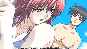 Step Sister Asks For Sex in the Pool - Hentai uncensored [Subtitled]