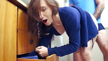 Stepmom gets stuck AGAIN - (Hot MILF gets FUCKED Hard)