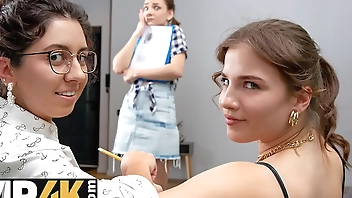 VIP4K. Lesbians is a perfect work break for these office whores