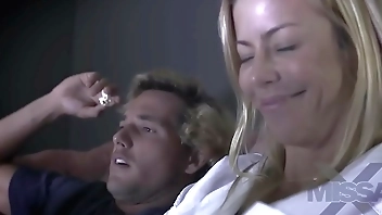 Movie with stepmother at cold night