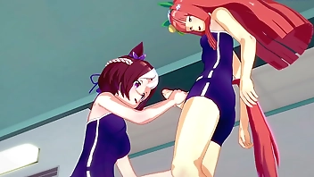 Special Week and Silence Suzuka intense futanari sex. - Uma Musume Pretty Derby Hentai