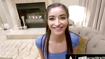 OUT OF THE FAMILY - Lucky Man Fucks With Her Sexy Teen Stepsister Emily Willis In POV