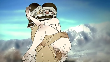 *telehab* Kakushi froze on the mountains and decided to warm up by fucking !Hentai - demon slayer 2d (Anime cartoon )