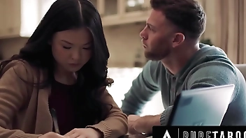 PURE TABOO Lulu Chu's Pervy Roommate Uses Slimthick Vic To Seduce Her Into A Threesome FULL SCENE