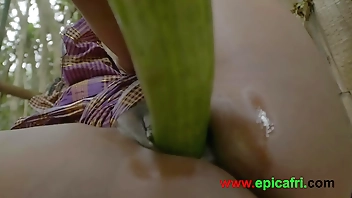 All the men has gone to war - let me use this cucumber and squirt