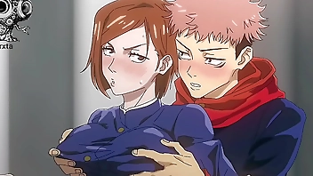 Jujutsu kaisen nobara aprendiendo las contuves