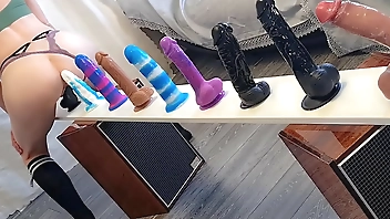 Choosing the Best of the Best! Doing a New Challenge Different Dildos Test (with Bright Orgasm at the end Of course)