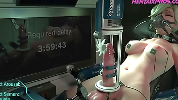 Edging a Futanari to the max for the best Explosive Orgasm - 3D