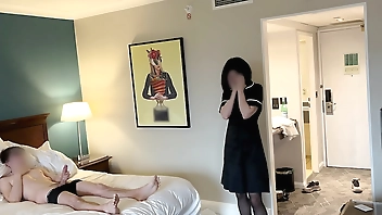 PUBLIC DICK FLASH. I pull out my dick in front of a hotel maid and she agreed to help me cum.