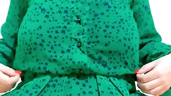 Hot girl takes off her sexy dress. Moaning - DepravedMinx