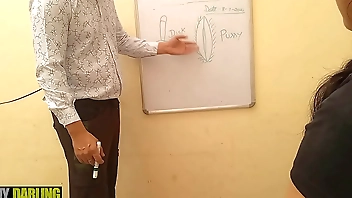 Indian xxx Tuition teacher teach her student what is pussy and dick, Clear Hindi Dirty Talk by Jony Darling