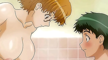 MILF Stepsister Takes a Bath with her 18yo Stepbrother - Uncensored Hentai [Subtitled]