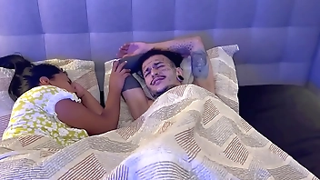 I fuck my friend's husband while she is sleepy