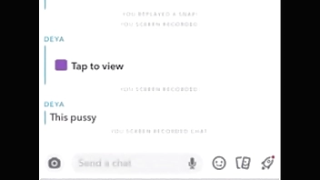 Teen Latina slut snapchats a video of her pussy for me