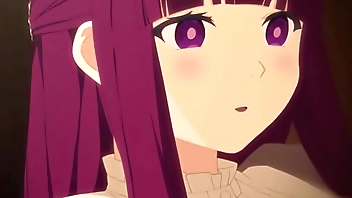 Fern Masturbating between boobs