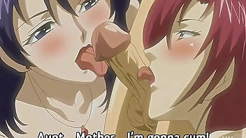 Step Mom and Step Aunt Fuck the Young Boy - Hentai Uncensored [Subtitled]