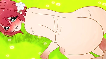 Girly moans in the forest lured the animals and..... Hentai The 100 Girlfriends Who Really Love You ( Hakari Hanazono ) (Anime cartoon - porn ) 2d sex