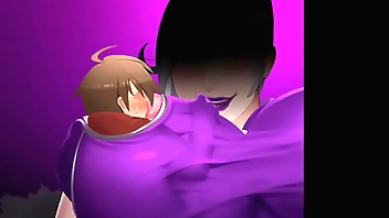 Mistress's boobs sucked on - hentai game