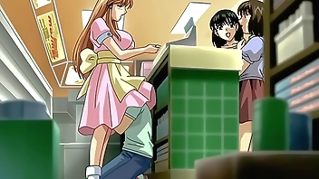 Young Step Brother Touching her Step Sister in Public! Uncensored Hentai [Subtitled]