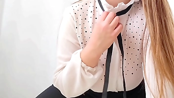 Sexy student with huge tits decided to make an amateur video when she returned home from college