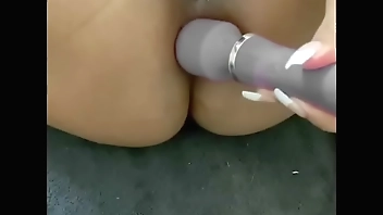 Ass and pussy masturbation homemade