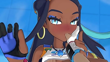 Nessa from pokemon gets fucked