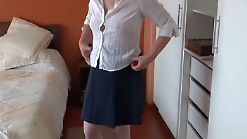 Stepson's friend cums in my pussy after showing me off and masturbating, he wanted anal sex