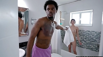 Stepsister is curious of stepbrother's bbc