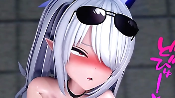 Naked In The Pool At Night With Iori