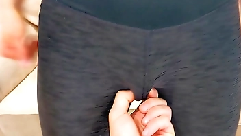 18 Years old Step Sister in YOGA PANTS gets FUCKED by her Step Brother !!