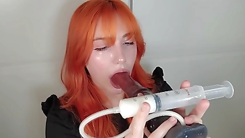 Deepthroat And Throatpie Antics   Heavy Sucking Action