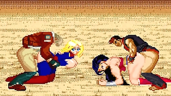 Kim Dong Hwan and Terry vs Wonder Woman and Ms. Marvel