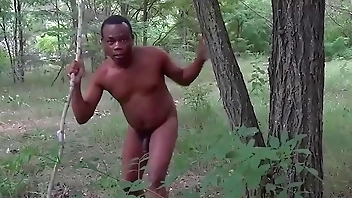 busty milf outdoor fucked by crazy bushman