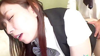 Sexy girl Japanese Ryo Ayase  with small tits  is having a casual sex.