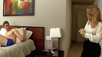 Mature Step Mom caught Boy Jerking - Big Boobs Nina Hartley Fucked