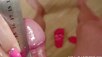 DETAILED DICK MEASUREMENT BEFORE I MAKE IT EXPLODE ON MY FACE. Mia Bandini