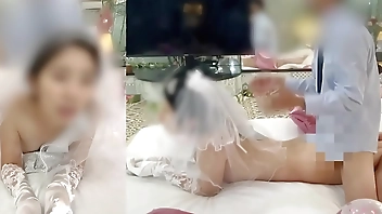 【寝取られ結婚式】「旦那より気持ちいい…中出しして…！」新妻の不倫・托卵・背徳感