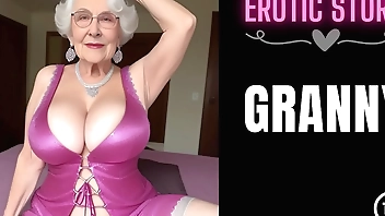 [GRANNY Story] Threesome with a Hot Granny Part 1