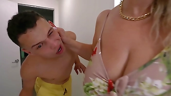 Hot Busty Blonde MILF Lila Lovely Let's Me Cum All Over Her Perfect Tits