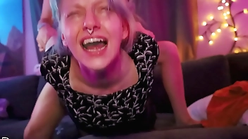 Blonde Cum Dumpster Gets Screaming Orgasm
