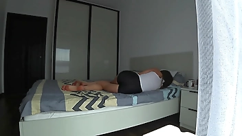 Real Cheating. Wife Fucks Her Neighbor On A Family Bed. My Husband Is Not At Home