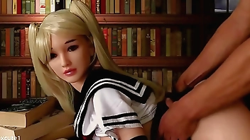 fuck you pretty sex doll in the library