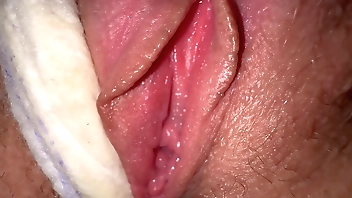 Messy pad and hot dirty talk, sounds of creamy Pussy  (Dirty Talk #2)