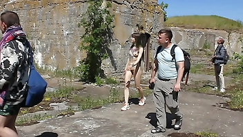 Nude shooting at an abandoned military base, Totleben Island.  4