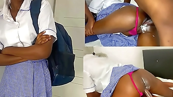 Student visits teacher with Wet & Shaved pussy after classes to Suck his Big CoCK & FUCK his CoCK!!![WATCH FULL VIDEO ON XRED]