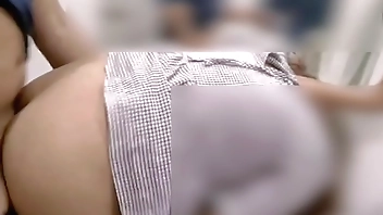 Risky Horny Filipina Suck and Fuck in A Public Fitting Room EATS CUM PART 2