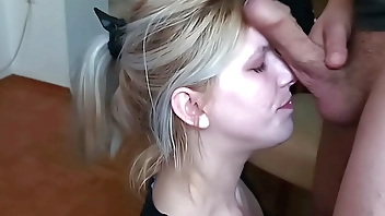 Fuck Toy Blonde Throated and Cum on Face